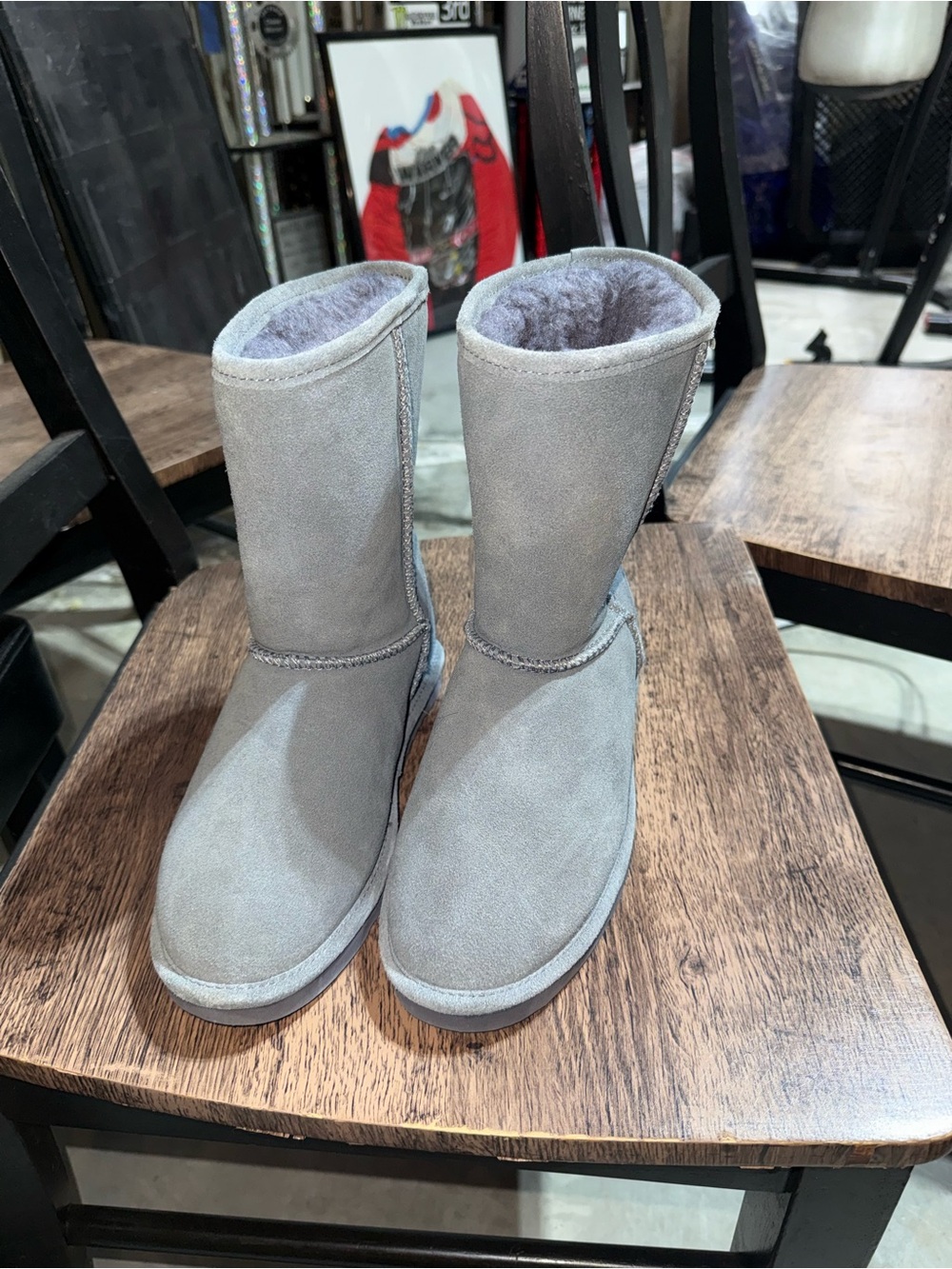 BearPaw Women's Classic Tall Winter Boots in Light Gray